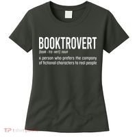 Funny Booktrovert Definition Reading Fan Book Lover Introvert Women's T-Shirt thumb 0