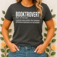 Funny Booktrovert Definition Reading Fan Book Lover Introvert Women's T-Shirt thumb 2