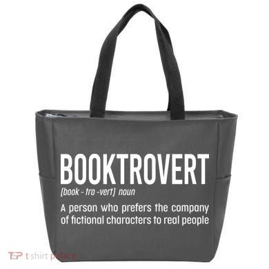 Funny Booktrovert Definition Reading Fan Book Lover Introvert Tote Bag