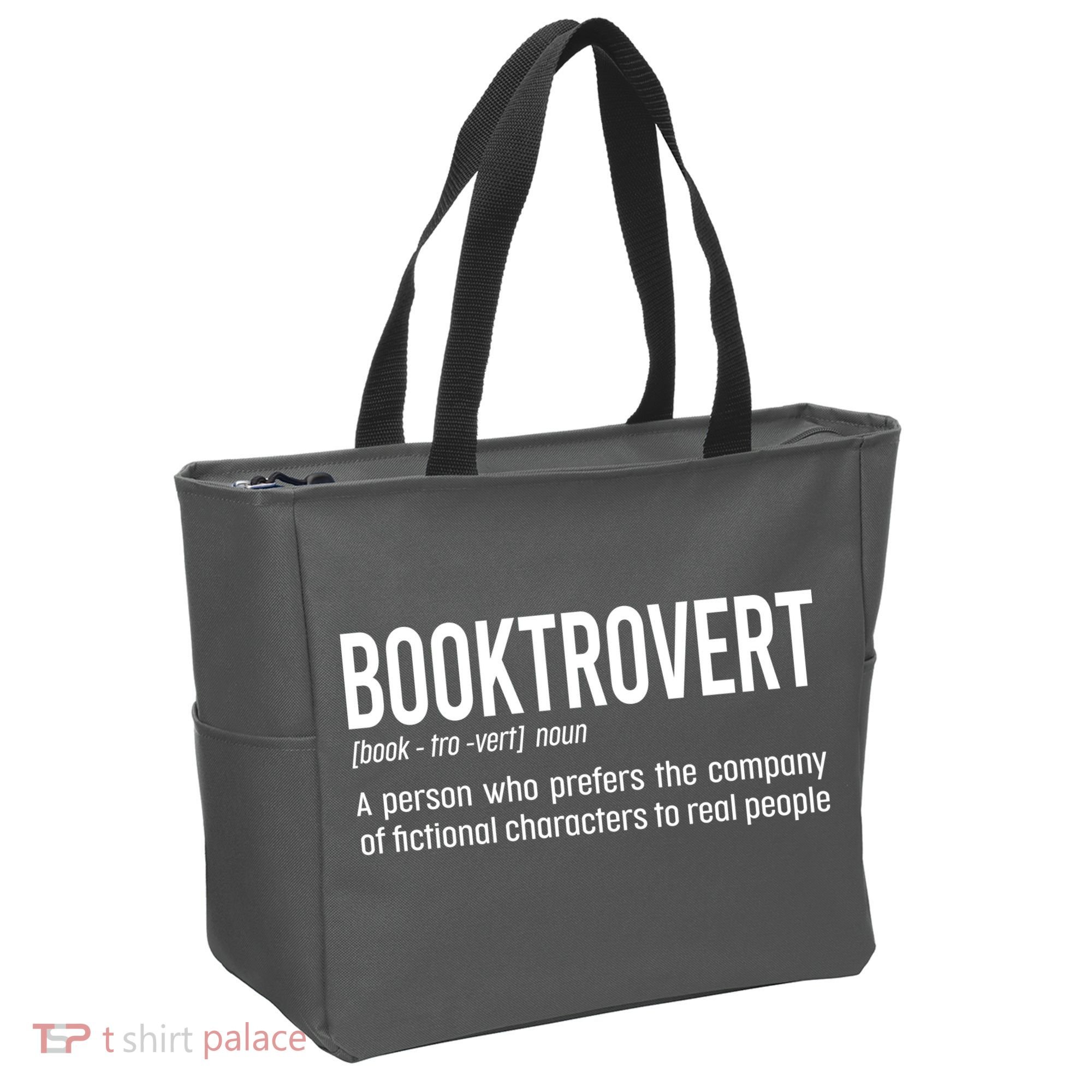 Funny Booktrovert Definition Reading Fan Book Lover Introvert Tote Bag