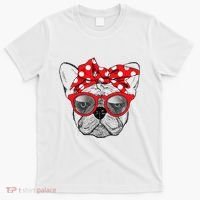 French Bulldog Dog Mom Bandana Sunglasses Mother's Day T-Shirt thumb 0