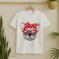 French Bulldog Dog Mom Bandana Sunglasses Mother's Day T-Shirt thumb 2