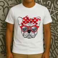 French Bulldog Dog Mom Bandana Sunglasses Mother's Day T-Shirt thumb 3