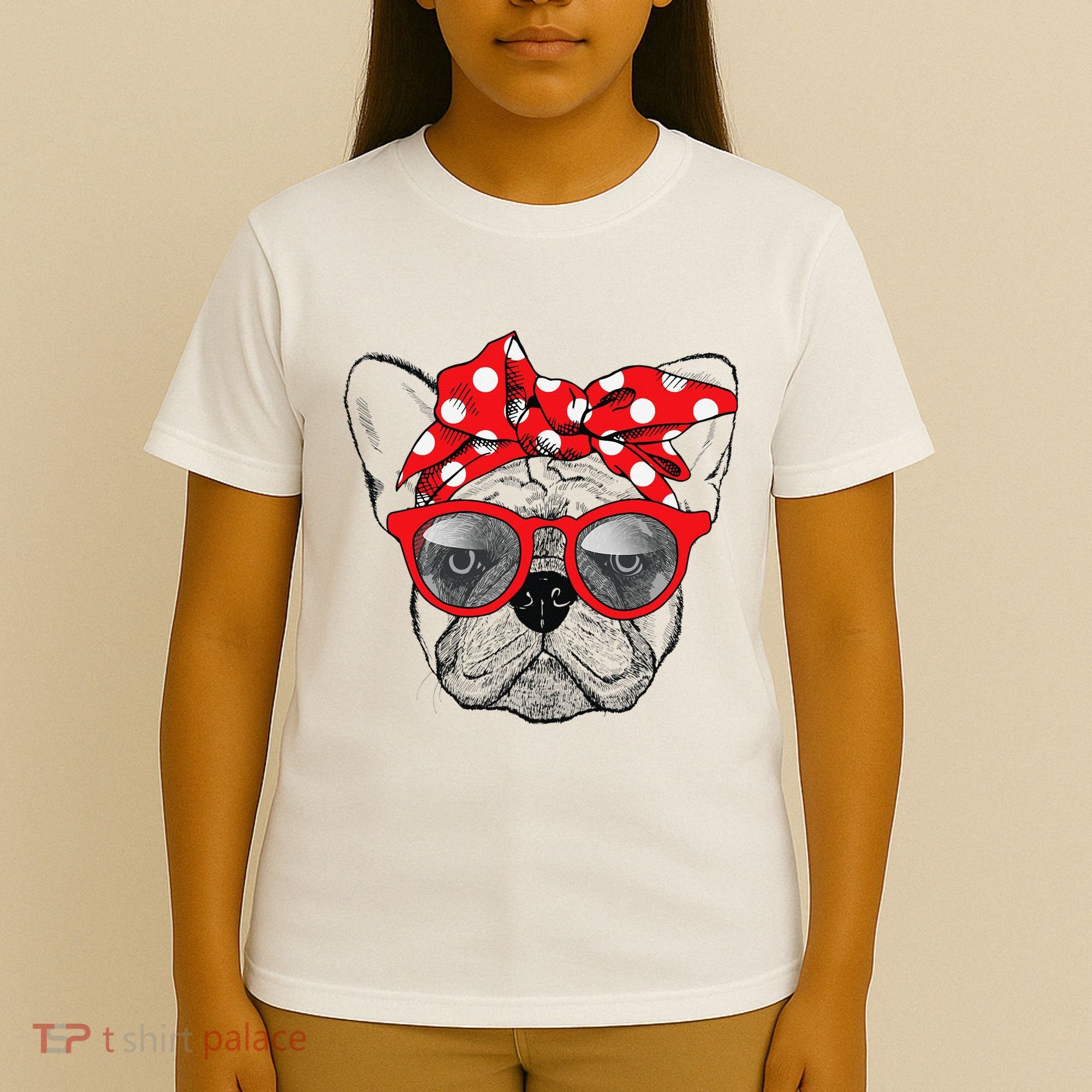 French Bulldog Dog Mom Bandana Sunglasses Mother's Day T-Shirt