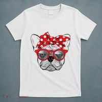 French Bulldog Dog Mom Bandana Sunglasses Mother's Day T-Shirt thumb 5