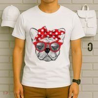 French Bulldog Dog Mom Bandana Sunglasses Mother's Day T-Shirt thumb 6