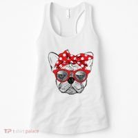 French Bulldog Dog Mom Bandana Sunglasses Mother's Day Women's Tank Top thumb 0