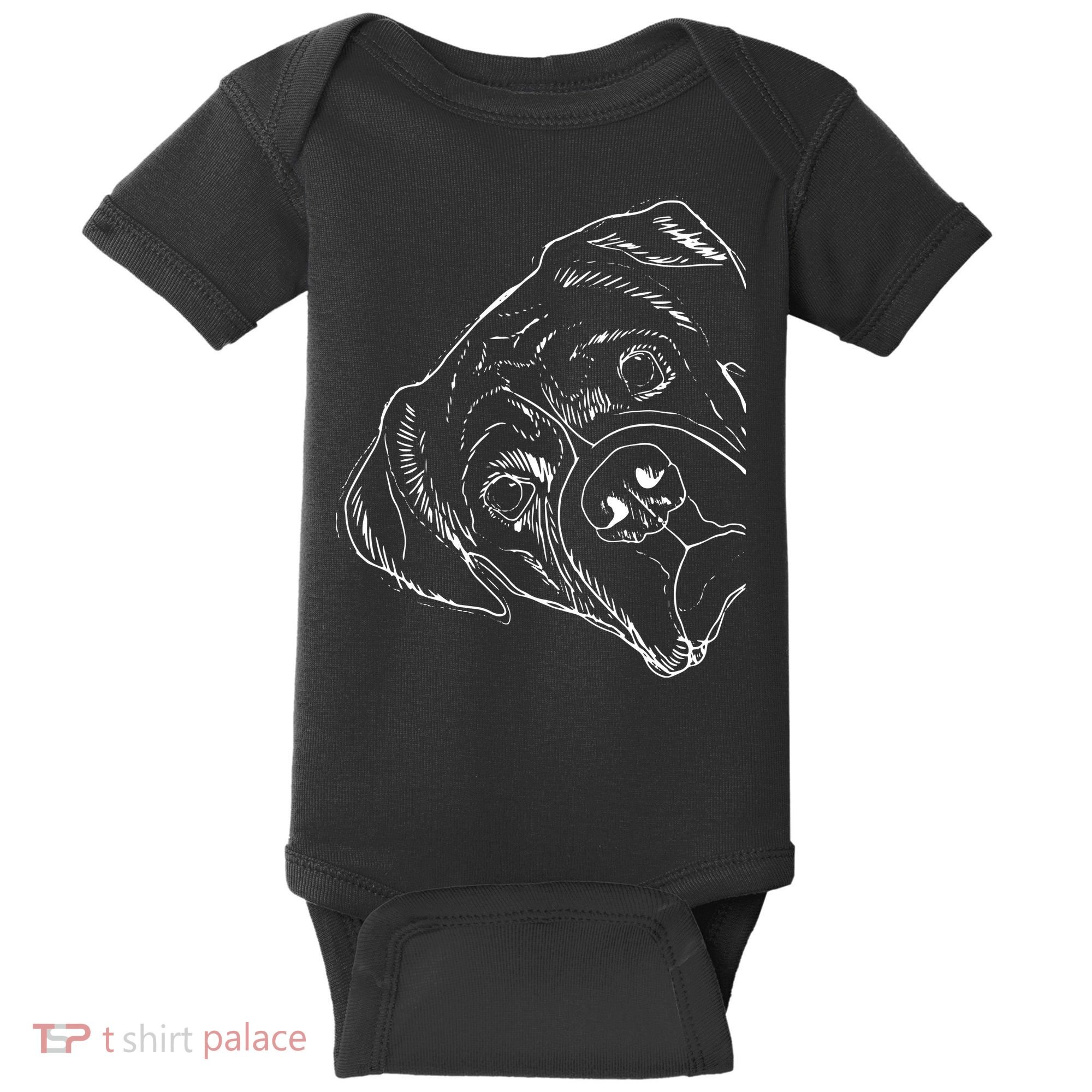 Funny Boxer Dog Baby Bodysuit