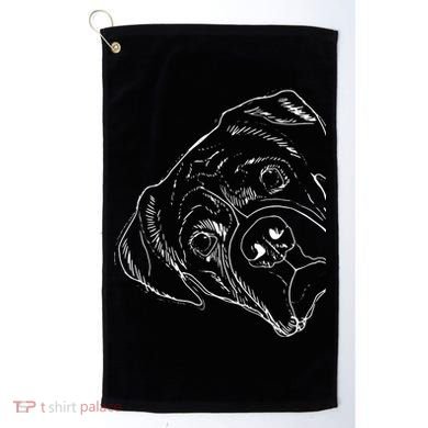 Funny Boxer Dog Golf Towel