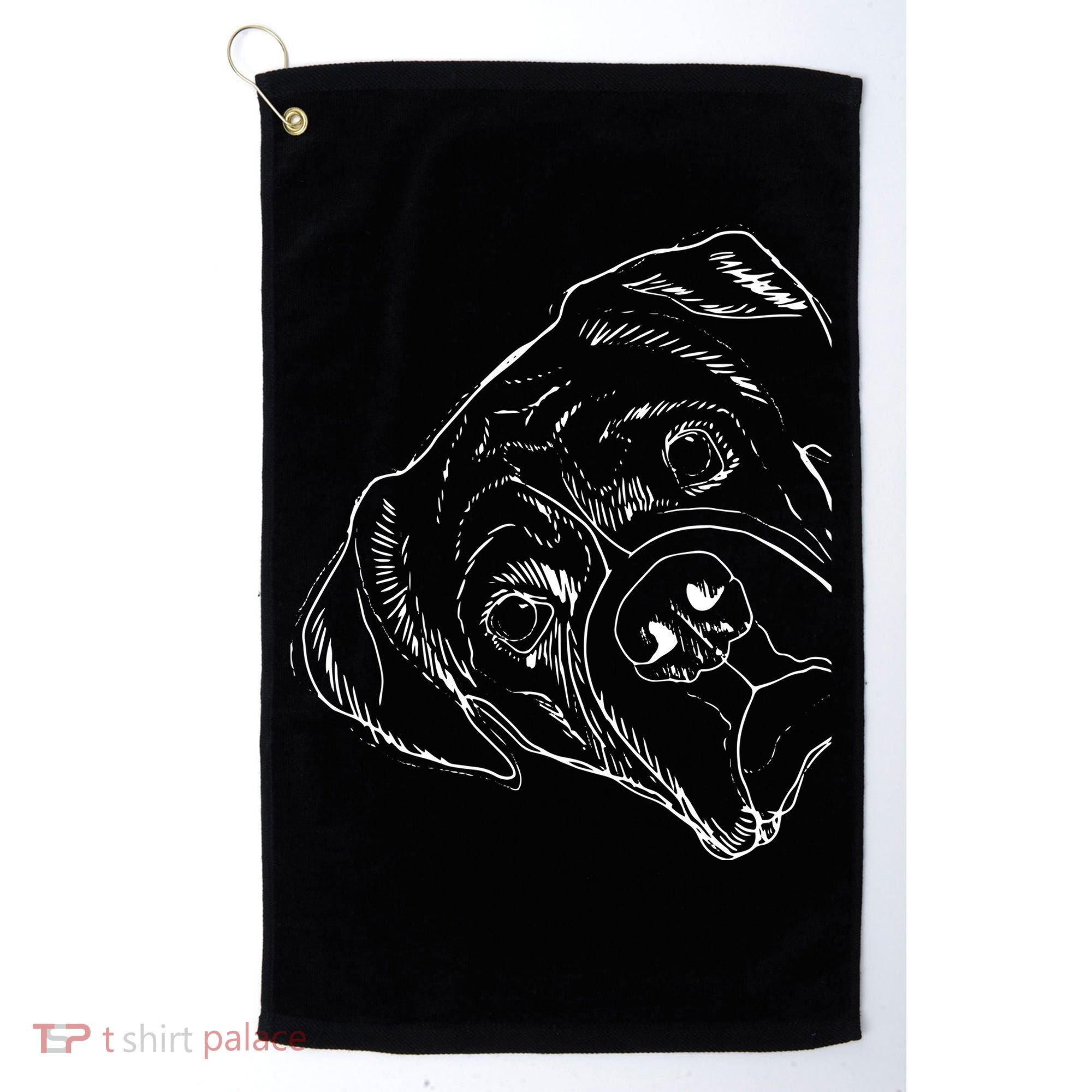 Funny Boxer Dog Golf Towel