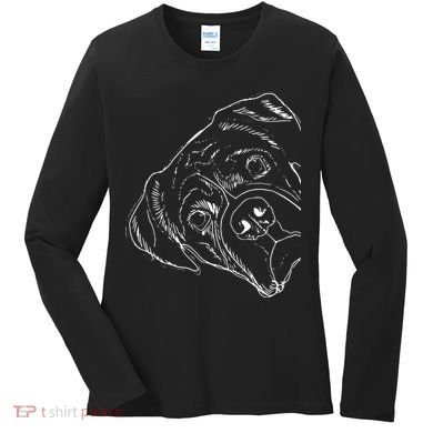 Funny Boxer Dog Women's Long Sleeve Shirt