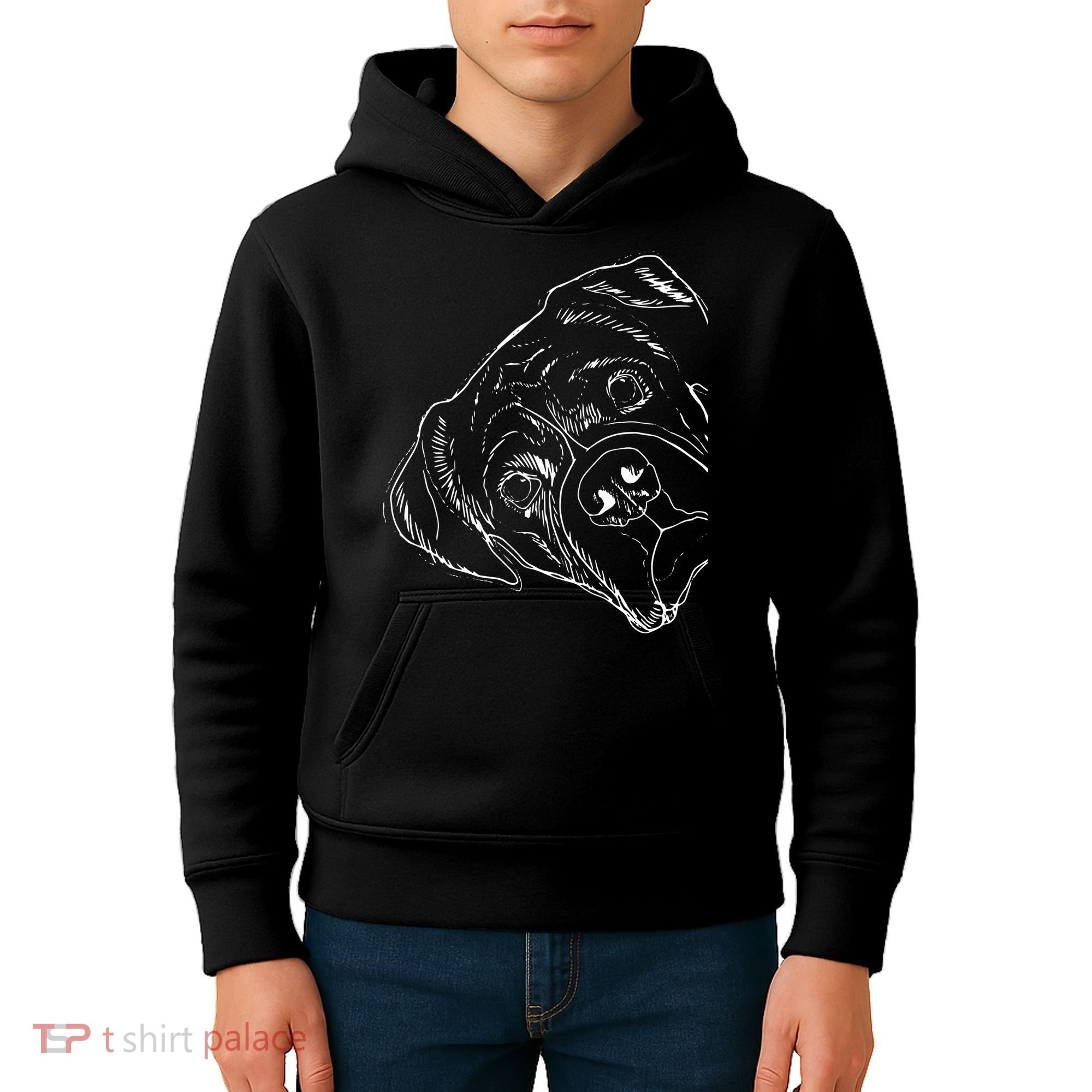 Funny Boxer Dog Kids Hoodie