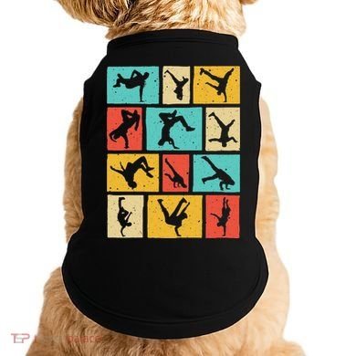 Funny Break Dancing Gift Vintage Hip Hop Cool Break Dancer Doggie Tank