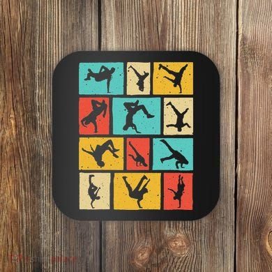 Funny Break Dancing Gift Vintage Hip Hop Cool Break Dancer Coaster