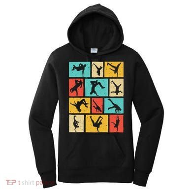 Funny Break Dancing Gift Vintage Hip Hop Cool Break Dancer Women's Hoodie