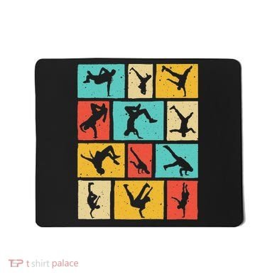 Funny Break Dancing Gift Vintage Hip Hop Cool Break Dancer Mousepad