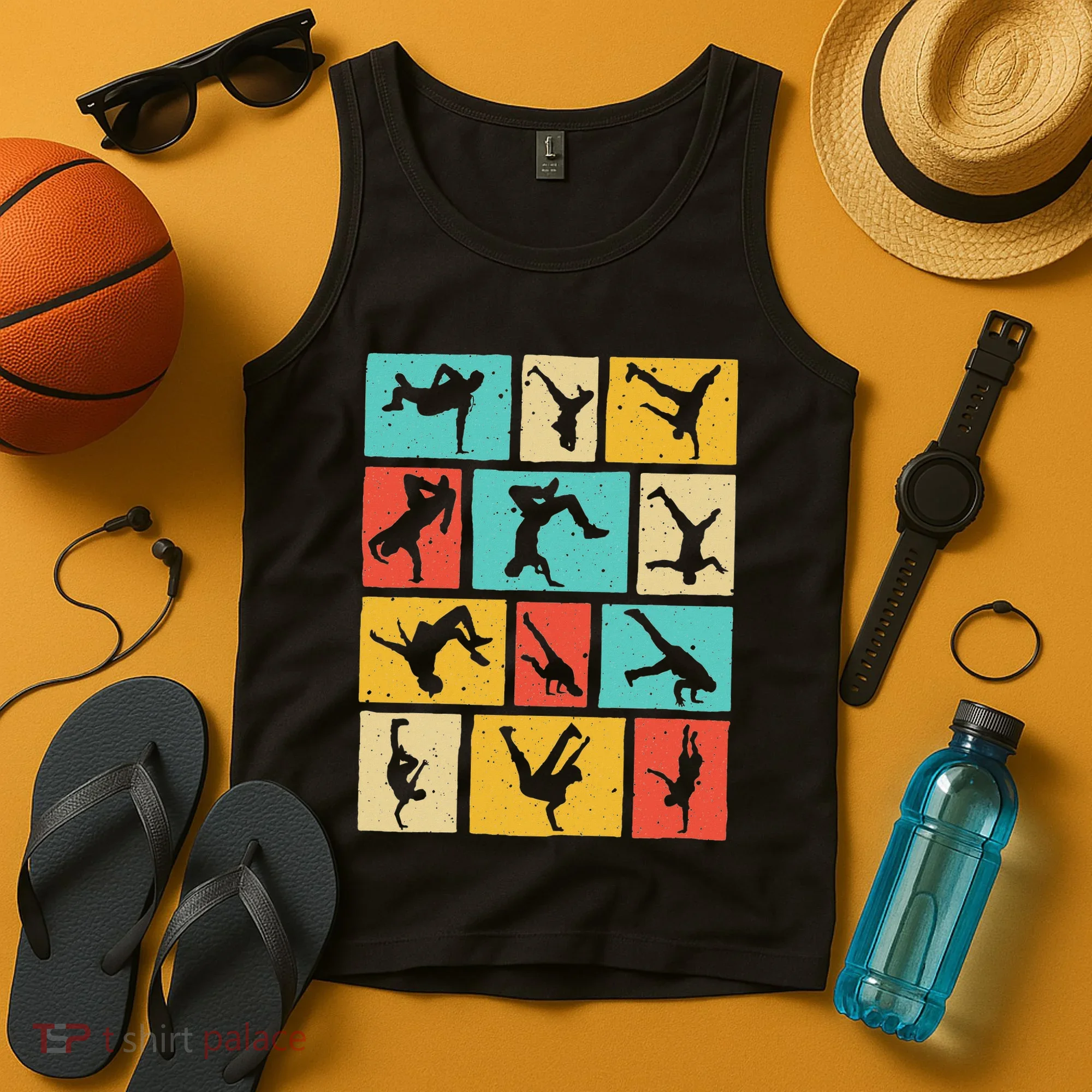 Funny Break Dancing Gift Vintage Hip Hop Cool Break Dancer Tank Top