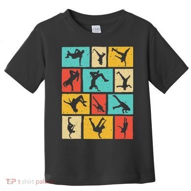 Funny Break Dancing Gift Vintage Hip Hop Cool Break Dancer Toddler T-Shirt