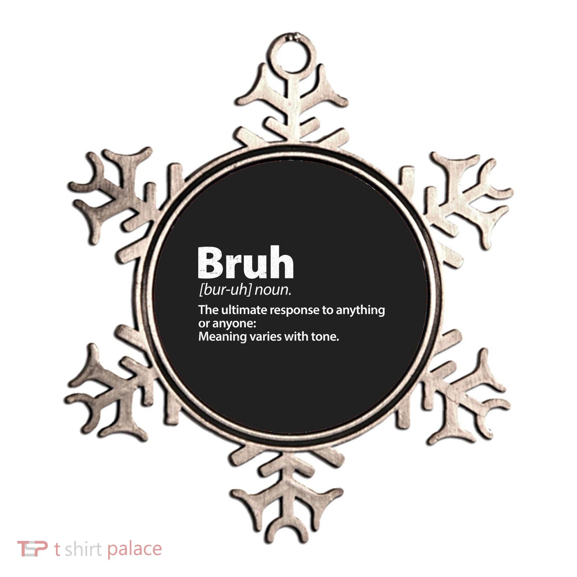 Funny Bruh Definition Ornament