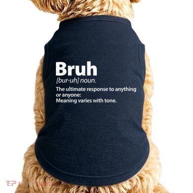 Funny Bruh Definition Doggie Tank
