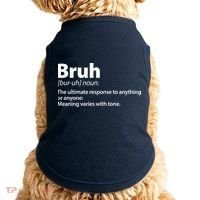 Funny Bruh Definition Doggie Tank thumb 0