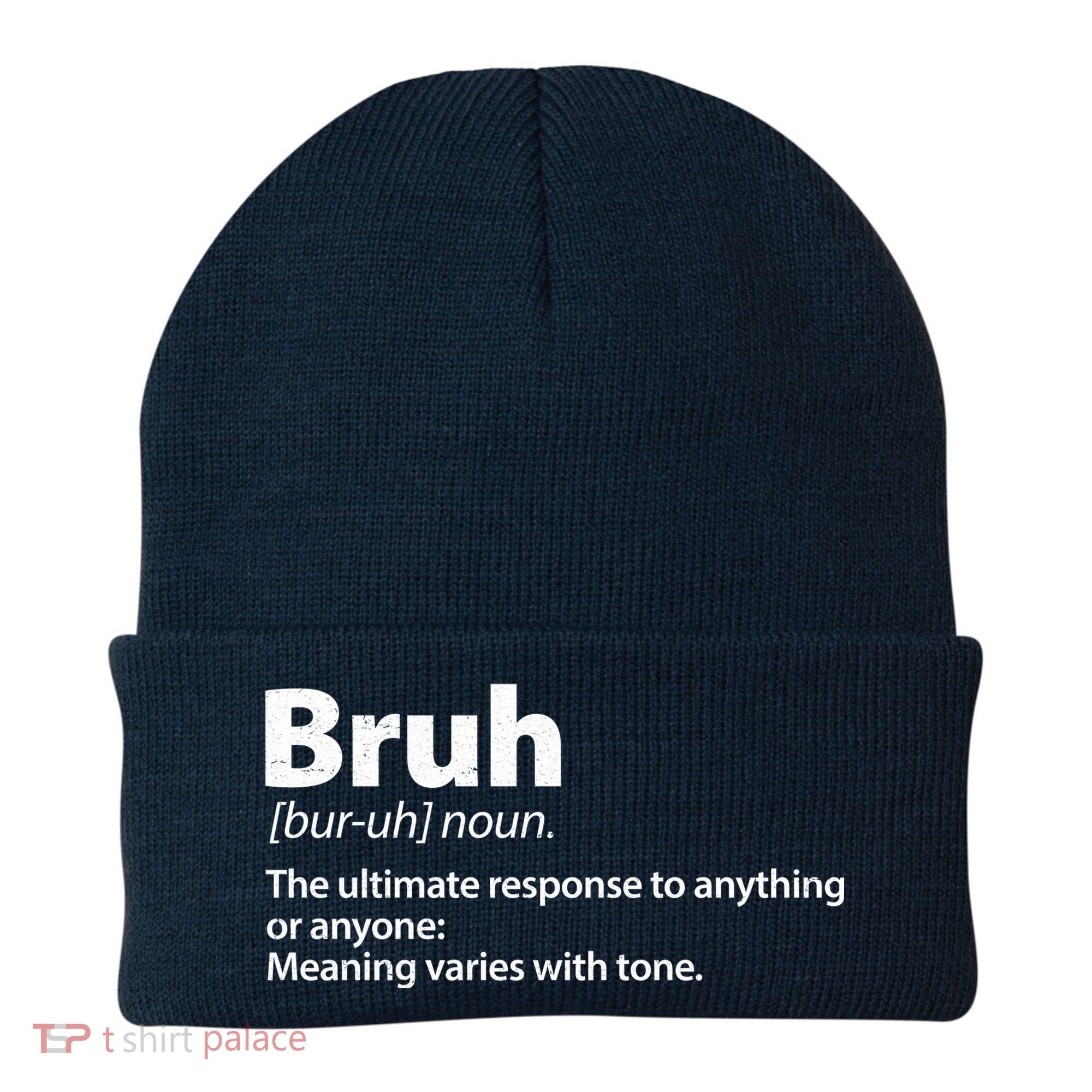 Funny Bruh Definition Beanie