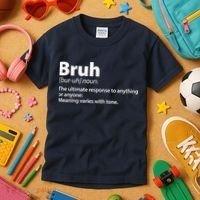 Funny Bruh Definition Kids T-Shirt thumb 3