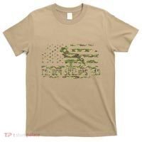 French Bulldog Dad Camouflage American Flag Patriotic Dog T-Shirt thumb 0