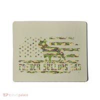 French Bulldog Dad Camouflage American Flag Patriotic Dog Mousepad thumb 0