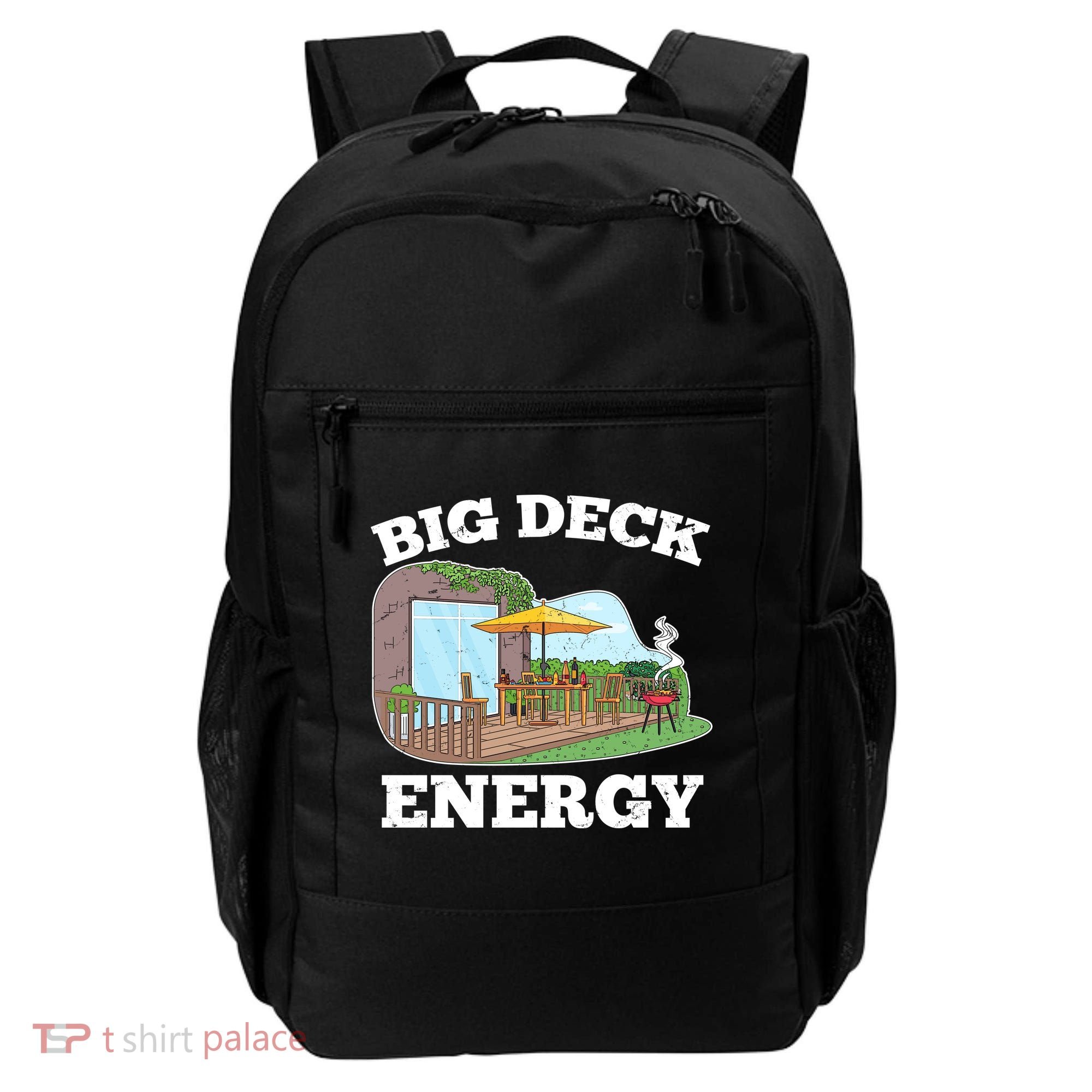 Funny Big Deck Energy Summer Vacation Backpack