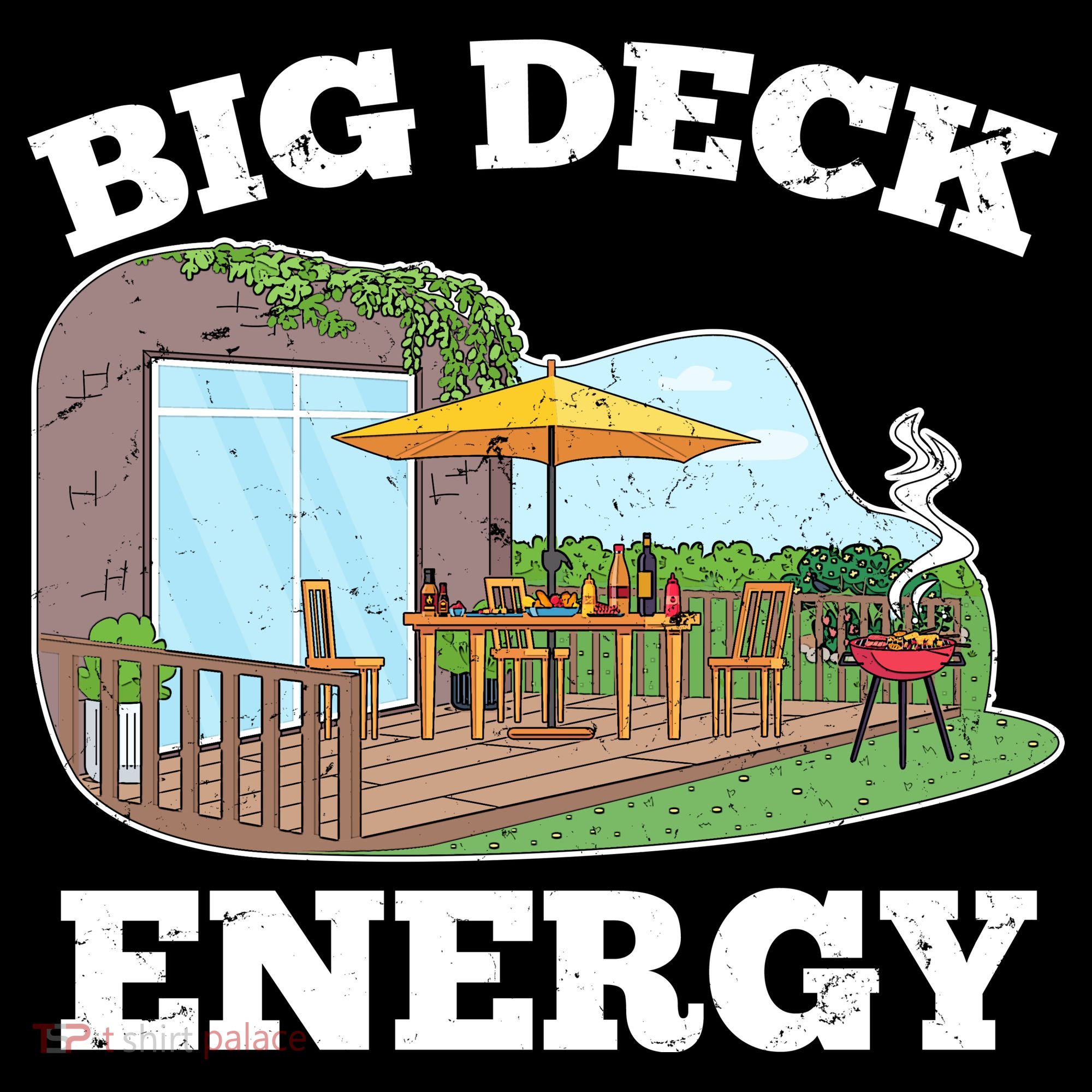 Funny Big Deck Energy Summer Vacation Coaster
