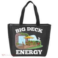 Funny Big Deck Energy Summer Vacation Tote Bag thumb 0