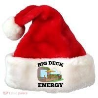 Funny Big Deck Energy Summer Vacation Santa Hat thumb 0