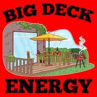 Funny Big Deck Energy Summer Vacation Santa Hat thumb 1