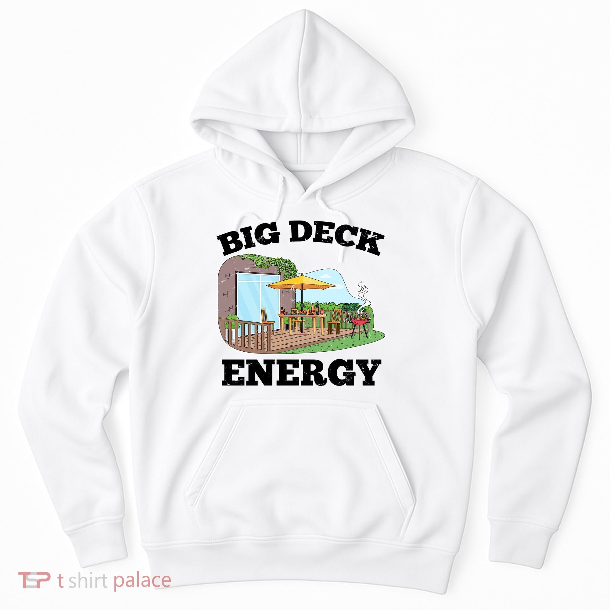 Funny Big Deck Energy Summer Vacation Hoodie
