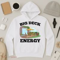 Funny Big Deck Energy Summer Vacation Hoodie thumb 3