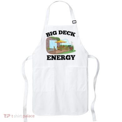 Funny Big Deck Energy Summer Vacation Apron
