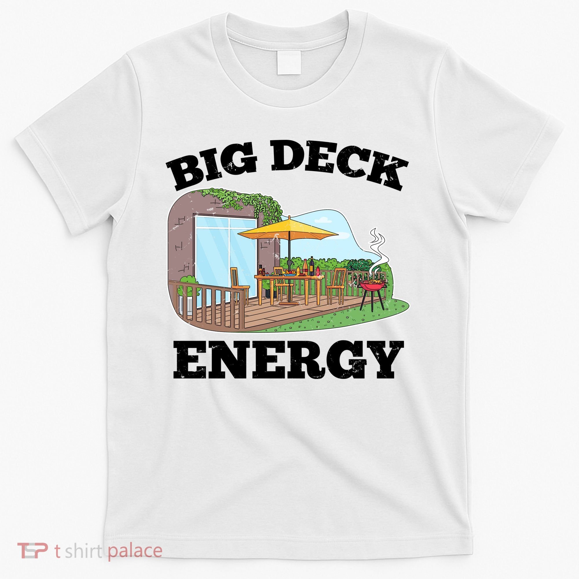 Funny Big Deck Energy Summer Vacation T-Shirt
