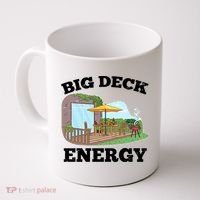 Funny Big Deck Energy Summer Vacation Coffee Mug thumb 0