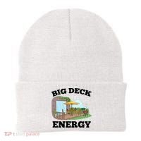 Funny Big Deck Energy Summer Vacation Beanie thumb 0