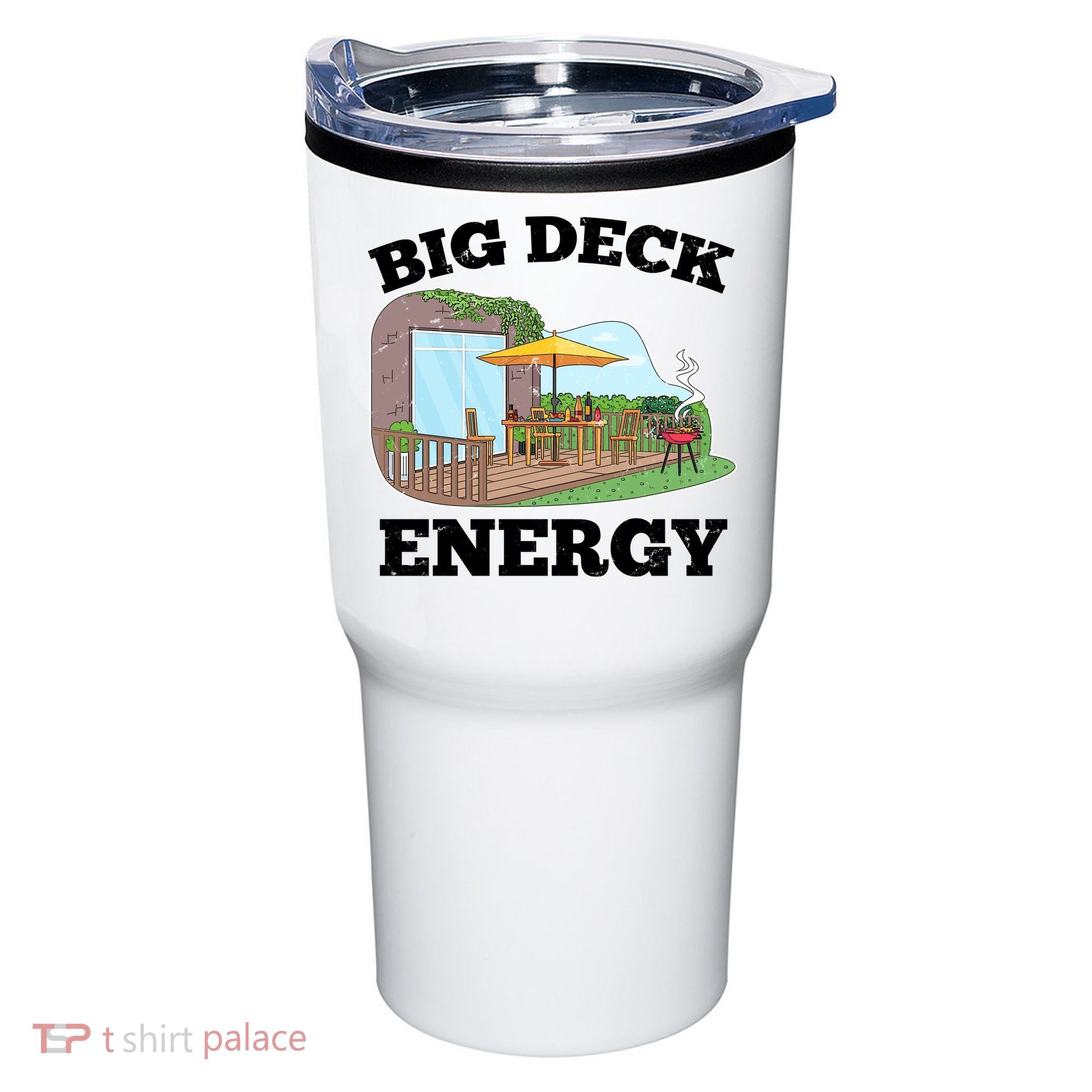 Funny Big Deck Energy Summer Vacation Tumbler