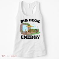 Funny Big Deck Energy Summer Vacation Women's Tank Top thumb 0