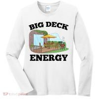Funny Big Deck Energy Summer Vacation Women's Long Sleeve Shirt thumb 0