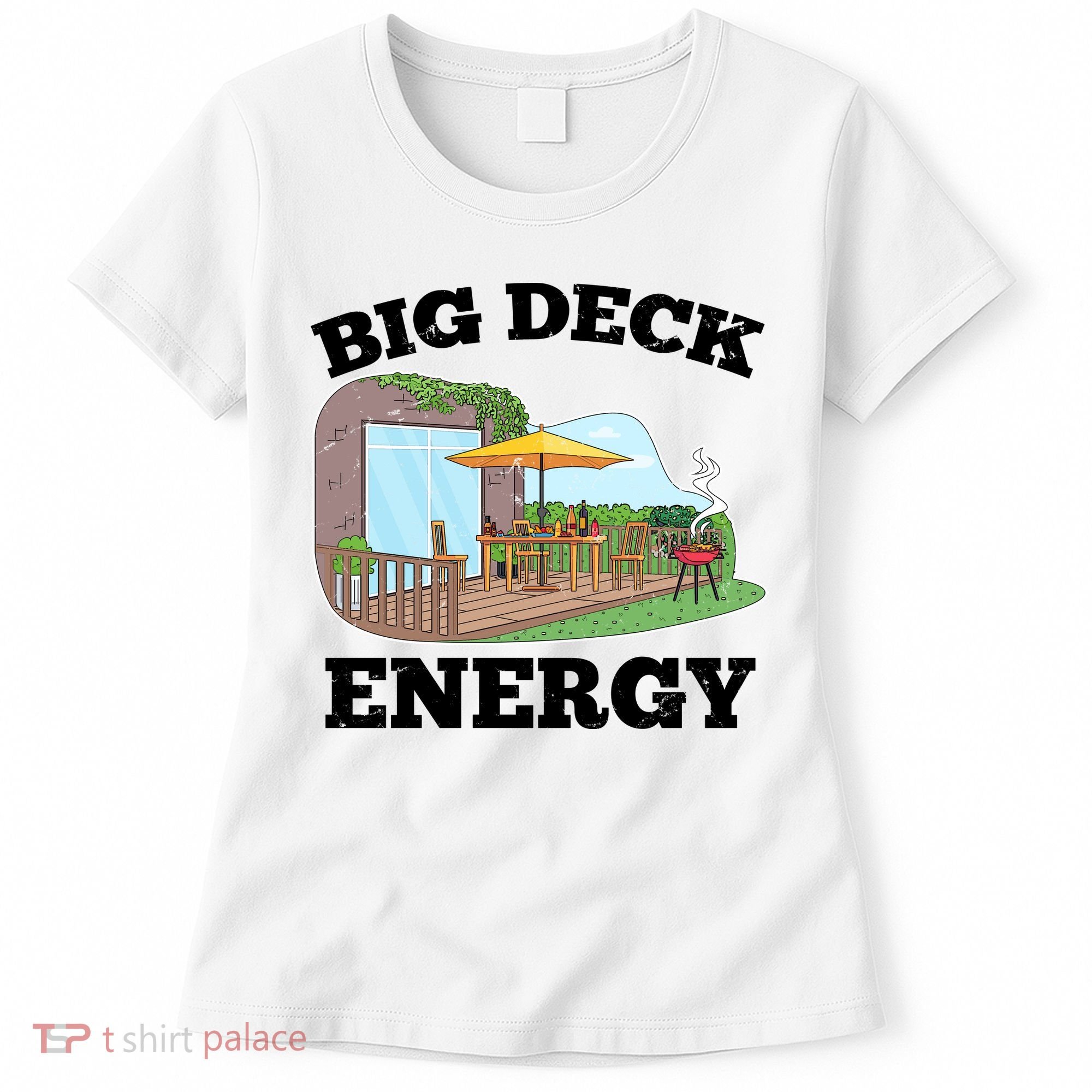 Funny Big Deck Energy Summer Vacation Women's T-Shirt