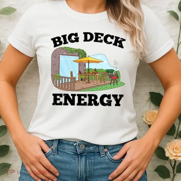 Funny Big Deck Energy Summer Vacation Women's T-Shirt