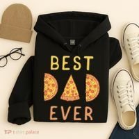 Funny Best Dad Ever Pizza Lover Fathers Day Papa Hoodie thumb 4