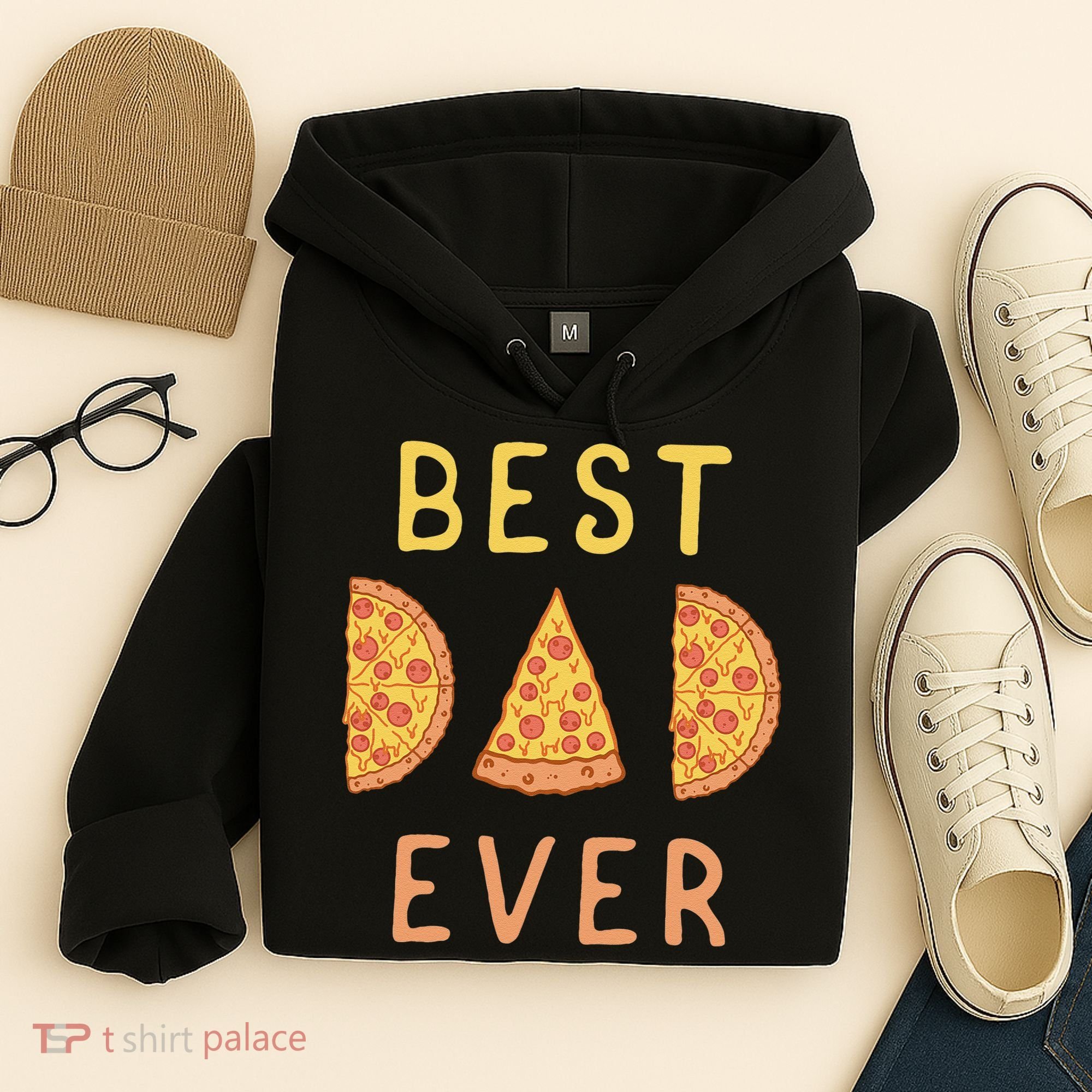Funny Best Dad Ever Pizza Lover Fathers Day Papa Hoodie