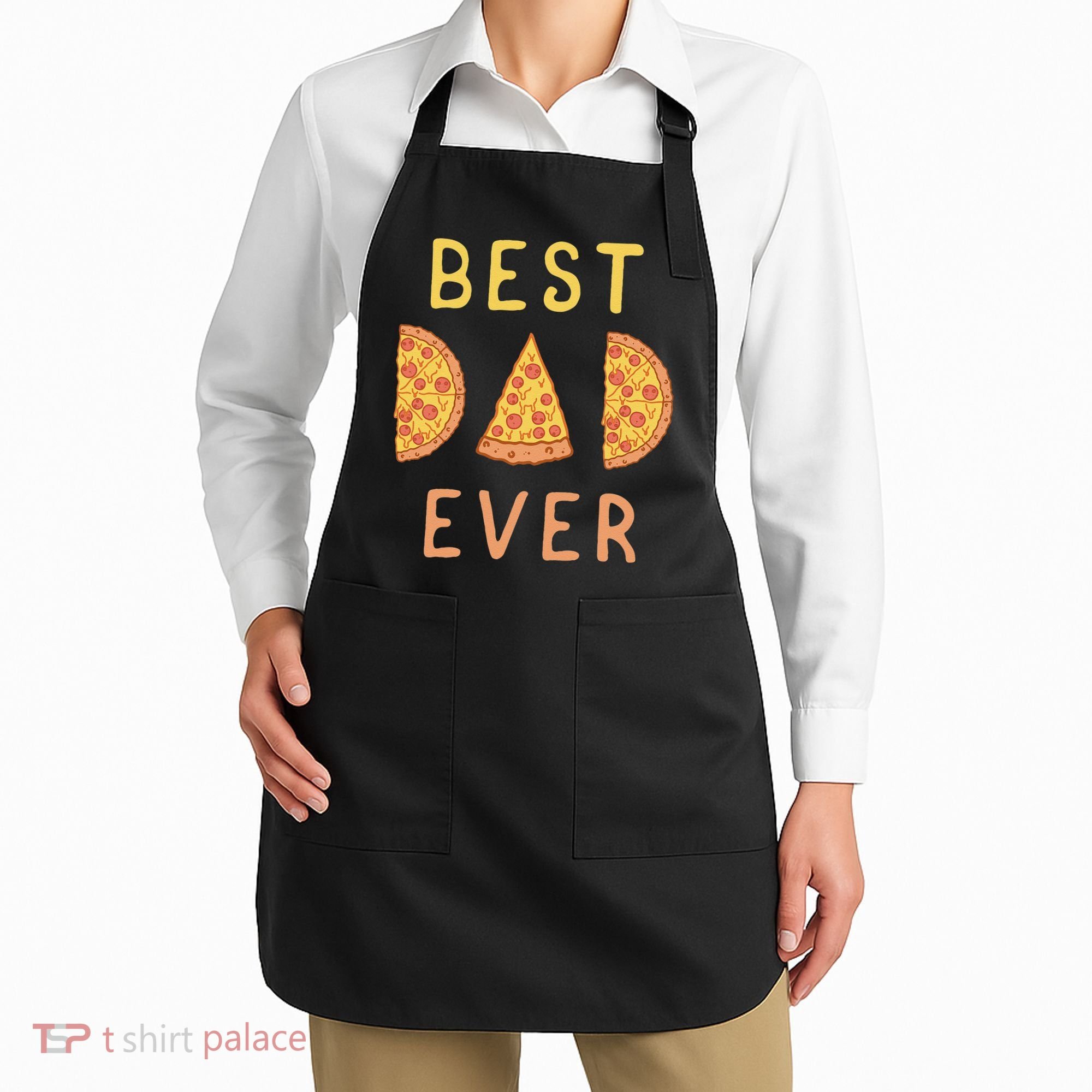 Funny Best Dad Ever Pizza Lover Fathers Day Papa Apron