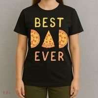 Funny Best Dad Ever Pizza Lover Fathers Day Papa T-Shirt thumb 4