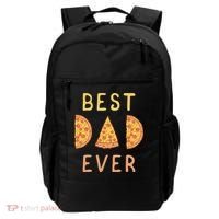 Funny Best Dad Ever Pizza Lover Fathers Day Papa Backpack thumb 0
